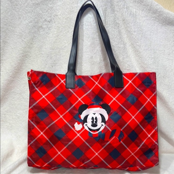 Disney Handbags - Disney Bnwt New Parks / Store Mickey Mouse Christmas Tote Bag